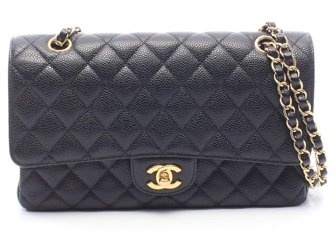 Borsa a tracolla Chanel Matelassé Double Flap Nero