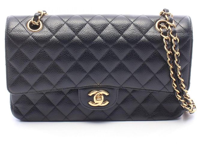 Borsa a tracolla Chanel Matelassé Double Flap Nero