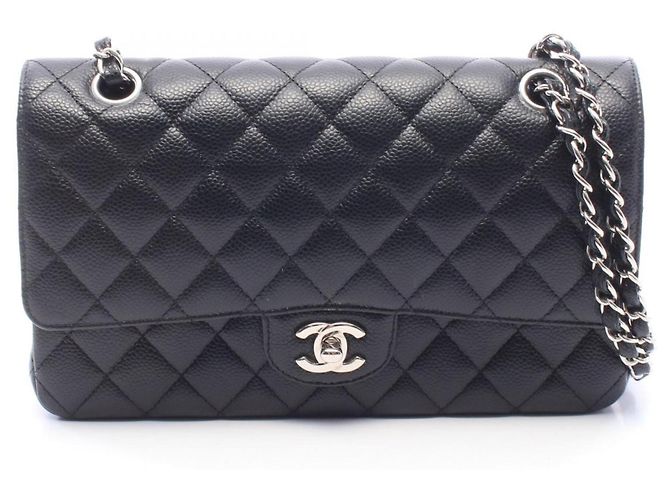 Borsa a tracolla Chanel Matelassé Double Flap Nero