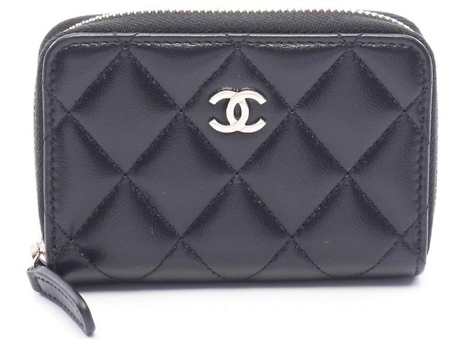 Timeless Chanel Classic Zip Coin Purse Black