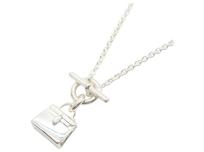 Hermès Colar Hermes Amulette Kelly Prata