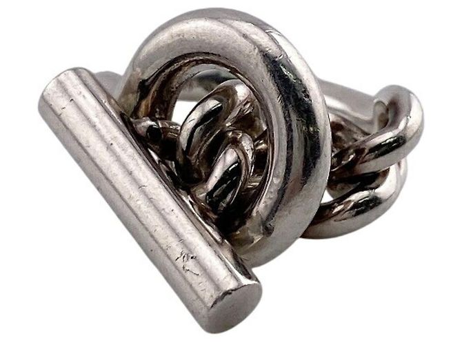 Hermès HERMES Croisette GM Ring Silber
