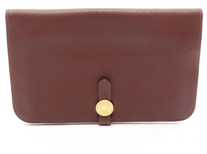 Hermès Hermes Dogon GM Duo Long Wallet Brown