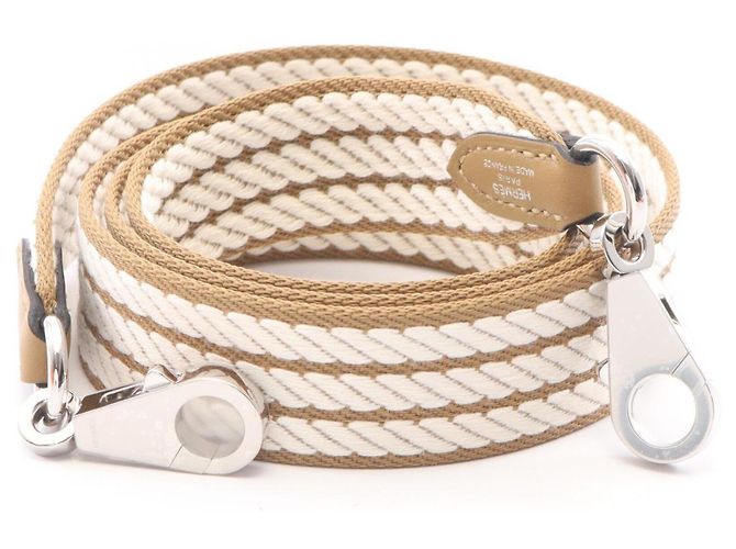 Hermès Hermes Beige Swift Leather Shoulder Strap