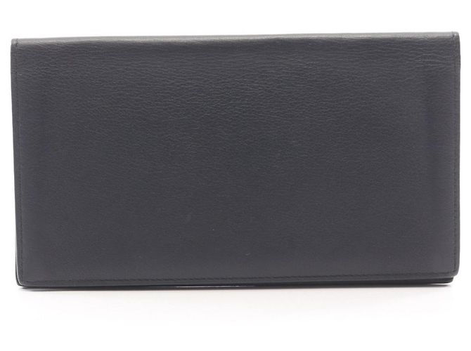 Hermès Hermes Citizen Twill Long Silk Wallet Navy blue