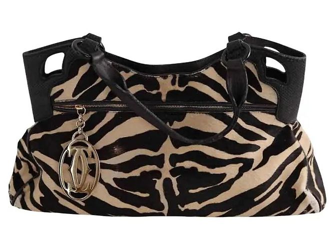 Borsa Cartier in pelle marrone