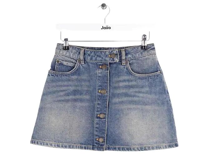 Courreges Minifalda Courrèges de algodón azul