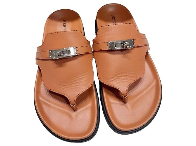 Hermès Camel Leather Mules and Clogs Size 36 Multiple colors