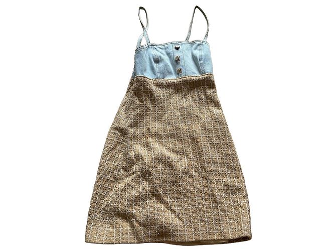 Vestido Sandro Multicor de Algodão