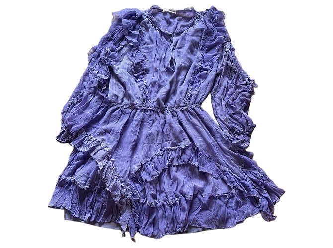 Abito Ulla Johnson in seta viola Multicolore