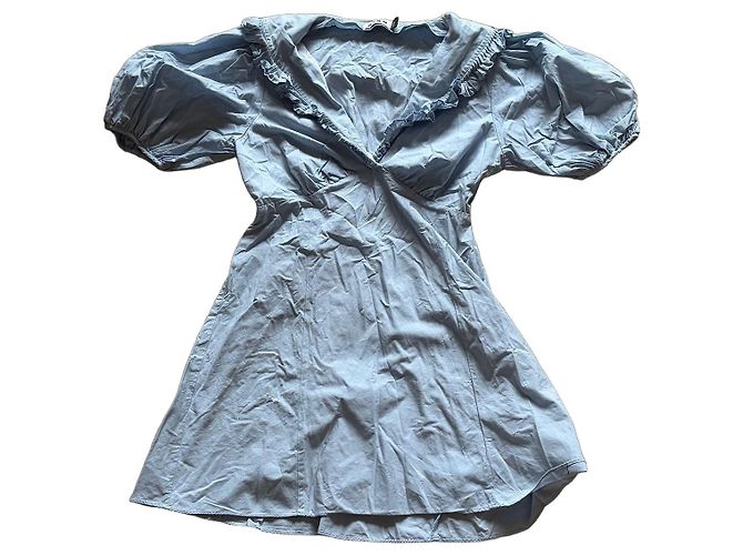 Autre Marque Vestido Rixo azul de viscosa Multicolor