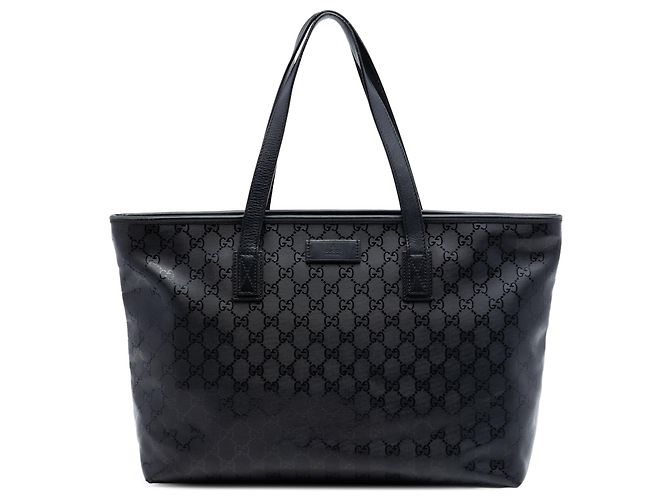 Tote Gucci Medium GG Stampata Nera Nero