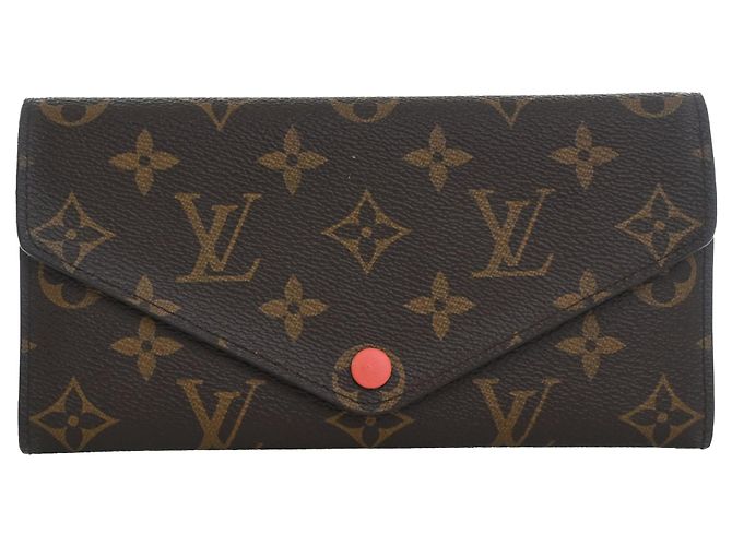 Cartera larga Louis Vuitton Monogram Josephine marrón Castaño