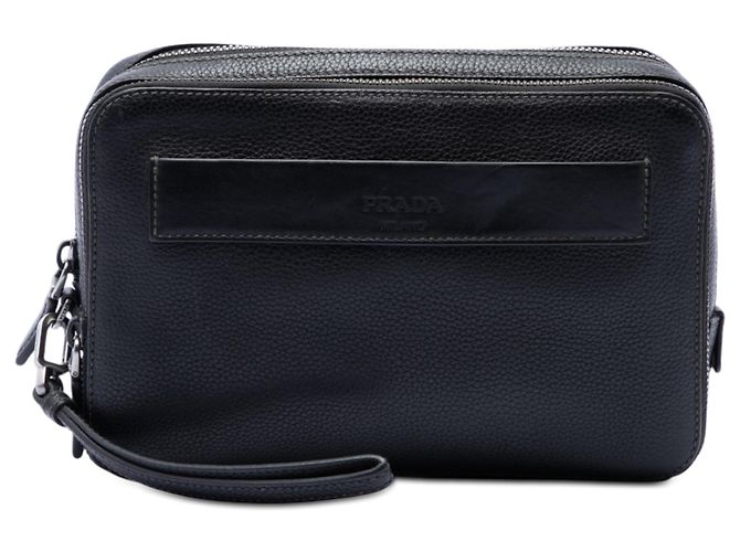 Clutch Prada Vitello Daino nera Nero
