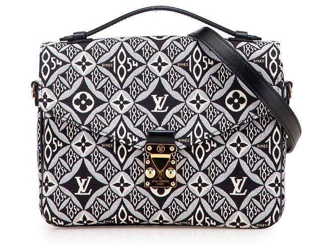 Borsa Louis Vuitton Monogram Jacquard Since 1854 Pochette Metis Nera Nero