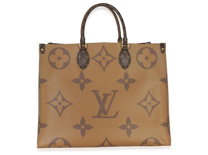 Louis Vuitton Reverse Monogram Canvas Onthego GM Marrom