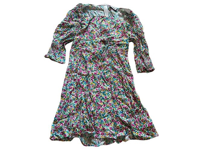 Autre Marque Rixo Kleid Mehrfarbig aus Polyester Mehrfarben