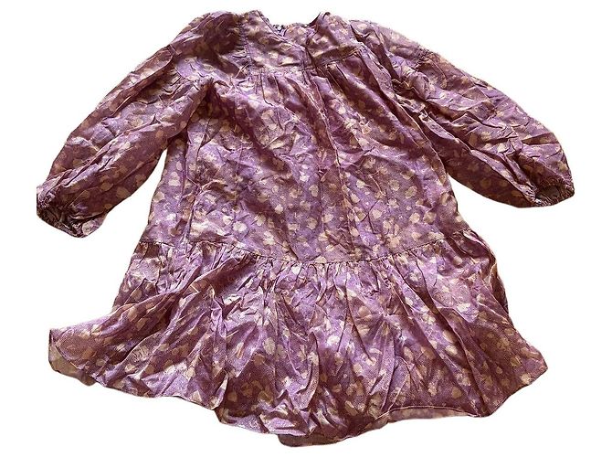 Vestido Ulla Johnson de algodão roxo Multicor