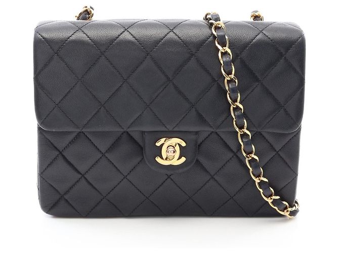 Borsa a tracolla Chanel Mini Matelassé 20 Nero