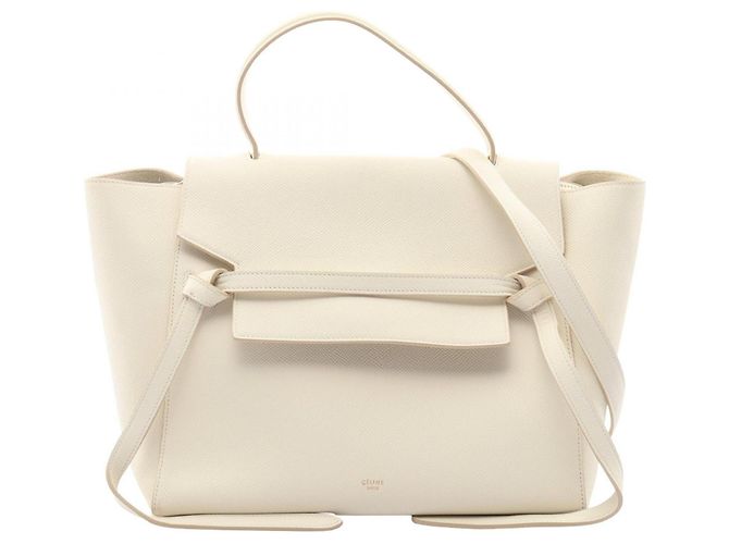 Céline Belt Bag Mini em couro branco