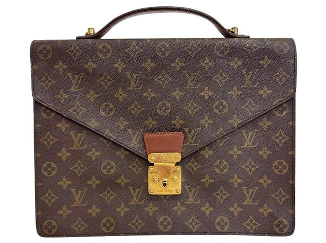 Mallette Louis Vuitton Monogram Canvas Marron