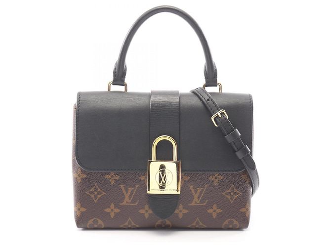 Bolso Louis Vuitton Rocky BB Monogram Noir Castaño Negro