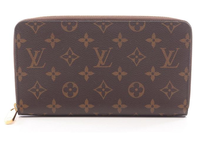 Louis Vuitton Zippy Organizer Monogram Wallet Brown