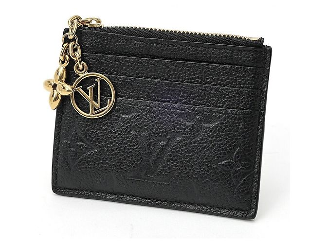 Louis Vuitton Monogram Empreinte Leather Coin Case Black