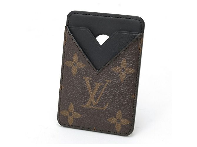 Louis Vuitton Monogram Macassar Black Card Case