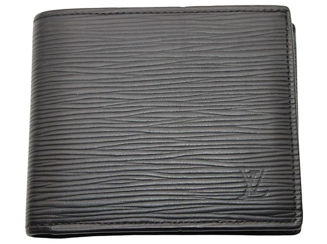 Louis Vuitton Monogram Eclipse Men's Bi-fold Wallet Black