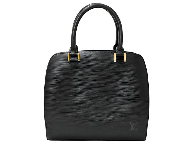 Sac à main Louis Vuitton en cuir Epi Noir