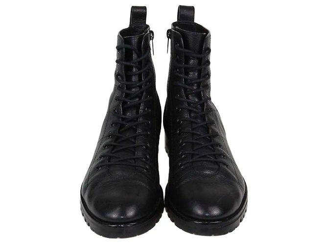 Stivaletti string-up Cruz in pelle nera Jimmy Choo Nero