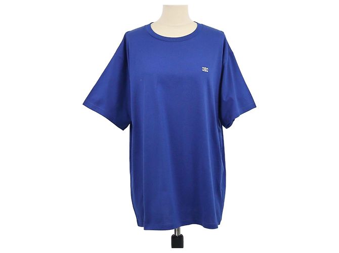Céline T-shirt solta Celine em algodão azul Triomphe