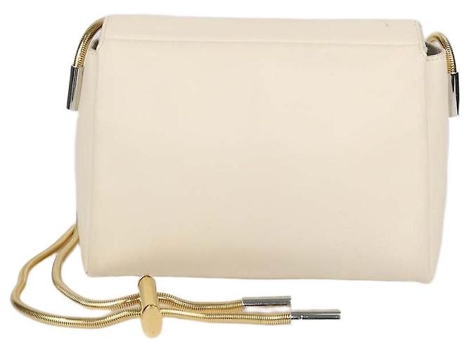 Bolso de hombro Medium Toggle Marni en piel crema Crudo