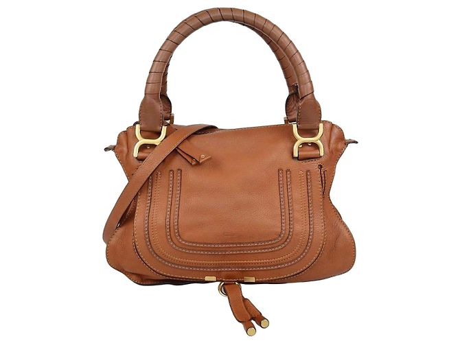 Chloé Borsa a tracolla Chloe Marcie Medium in pelle marrone