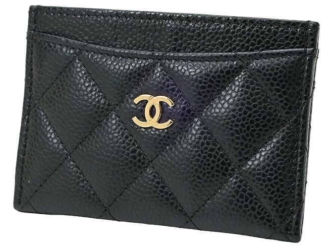 Chanel Matelassé Classic Card Case Black