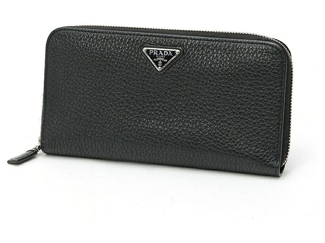 Prada Bi-Fold Long Wallet Black