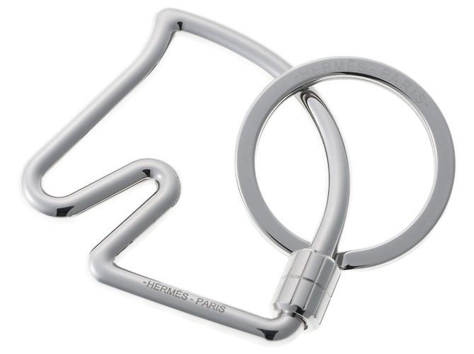 Hermès Chaveiro Hermes Cheval Prata
