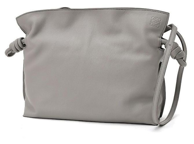 Bolsa de Ombro Loewe Flamenco Clutch Medium Marrom