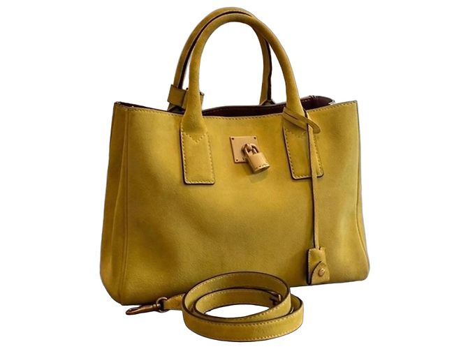 Marc Jacobs Handtasche aus gelbem Wildleder
