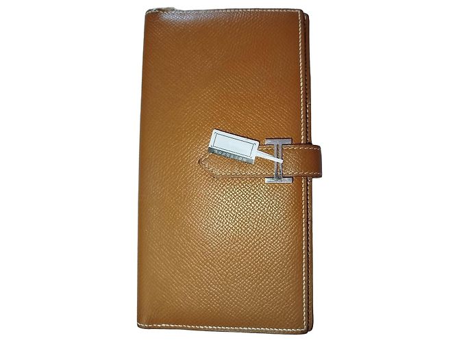 Hermès Epsom Leather Wallet Brown