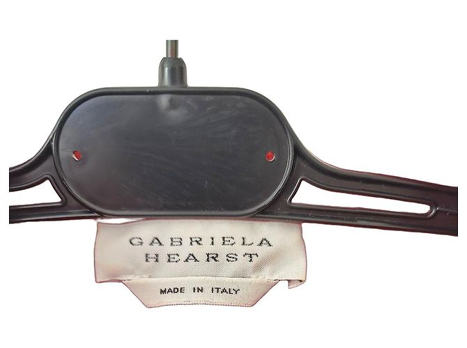 Gabriela Hearst Rotes langes Leinenkleid
