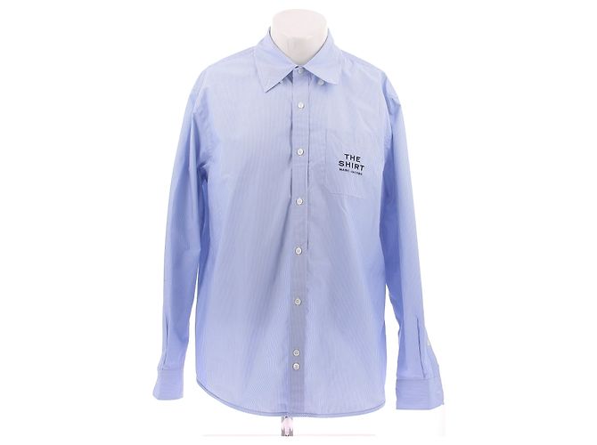 Camisa Marc Jacobs de rayas azules de algodón XL