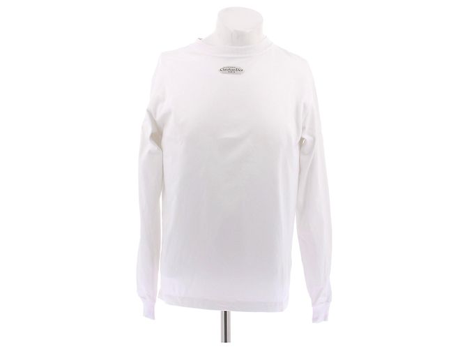 Dior T-shirt branco de manga comprida