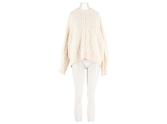 Pull en laine blanc Cos