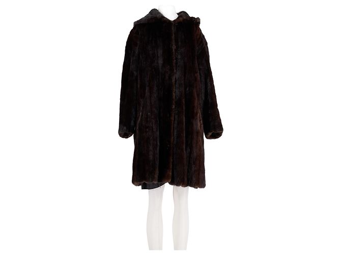 Autre Marque Mittellanger Dufflecoat braun
