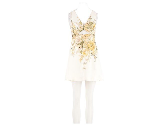 Zimmermann Leinenkleid Weiß