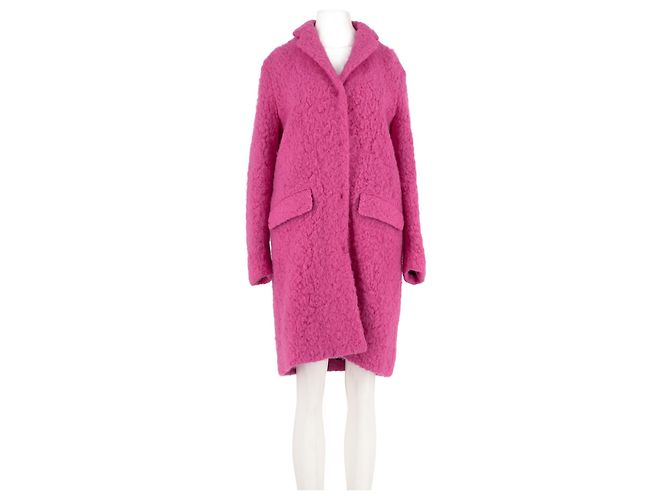 Msgm Pink Mid-Length Coat