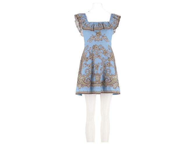 Zimmermann Leinenkleid Blau