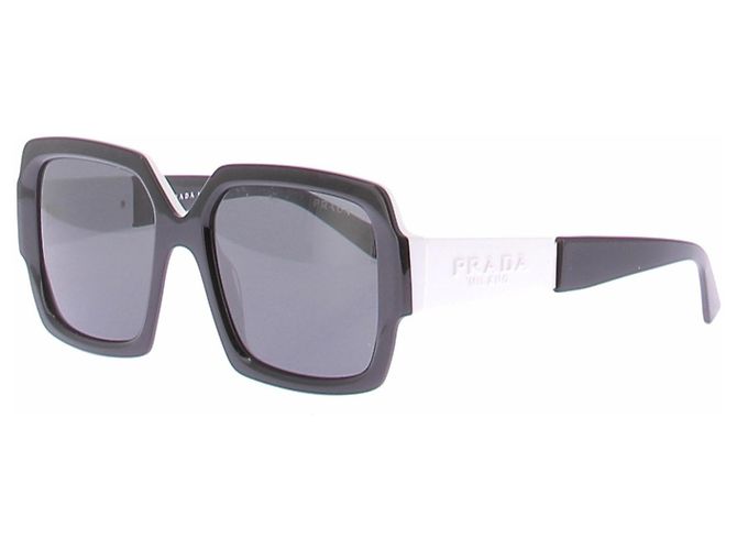Prada Occhiali da sole bianchi e neri SPR 21X Nero